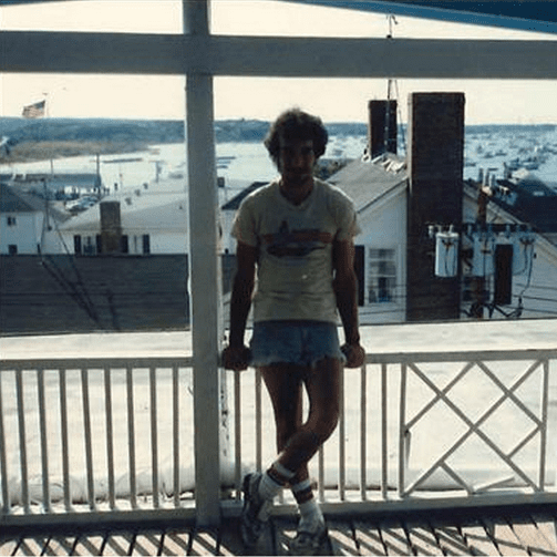 Now and Then: Guest Returns To Pose On The Deck