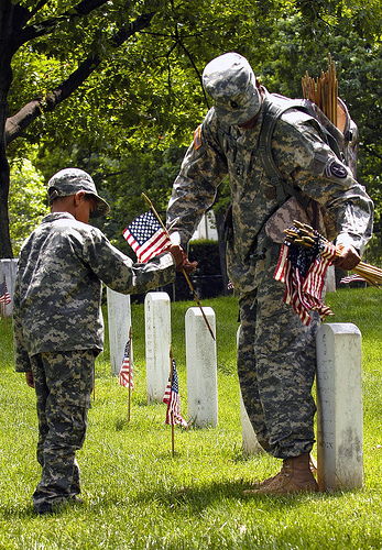 Memorial day by the US Army