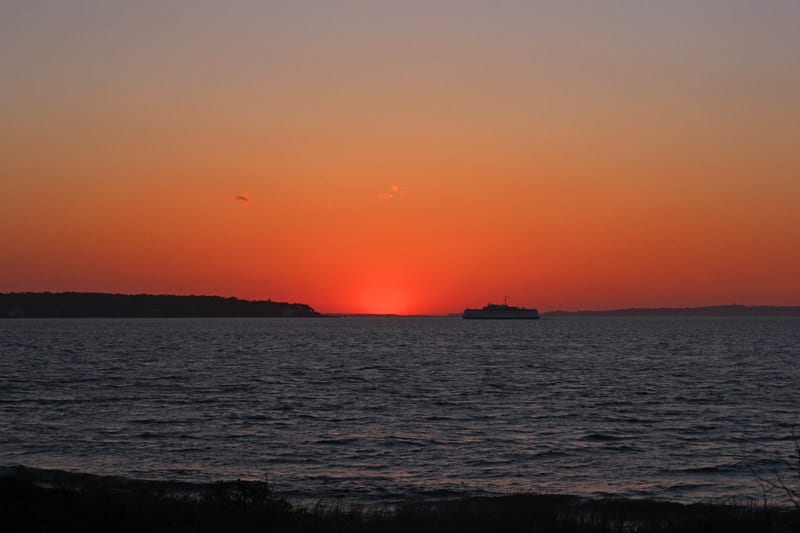 Martha's Vineyard Photo Op - Ferry at Sunset 