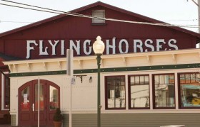 Exterior of Flying Horses Carousel in Oak Bluffs, MA