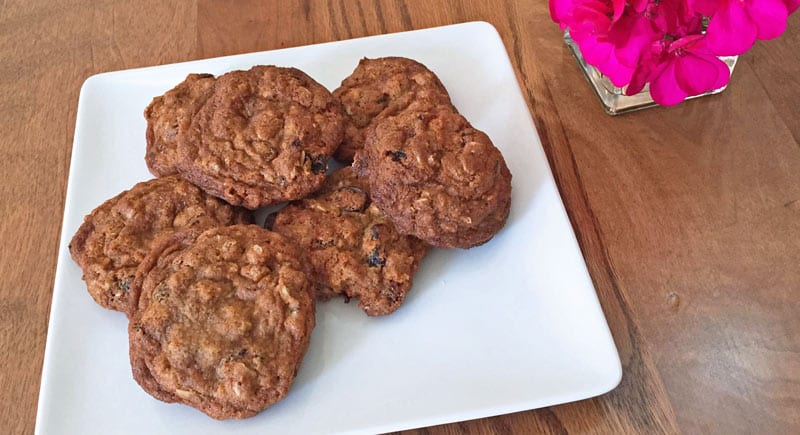 Fall Cookie Recipe: Oatmeal Cranberry with Golden Raisins