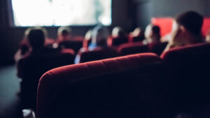 People in a theater for a Martha's Vineyard film festival.